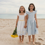 Linen Dress with Peter Pan Collar