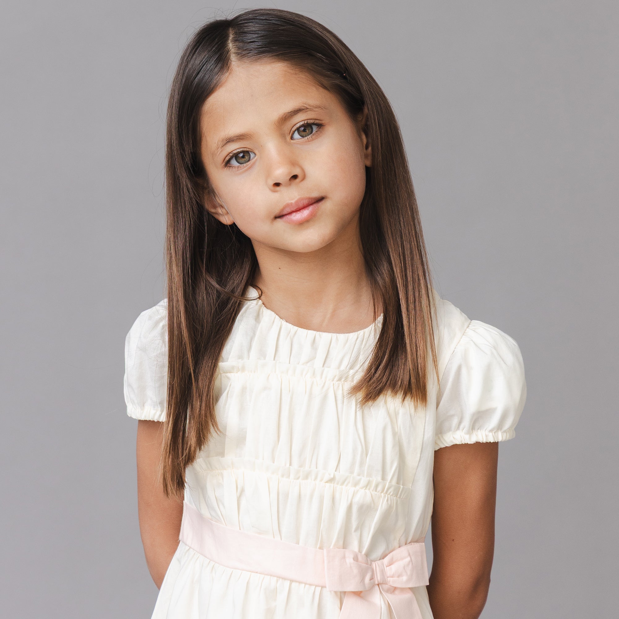 Organic Puff Sleeve Tiered Party Dress