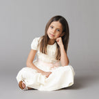 Organic Puff Sleeve Tiered Party Dress