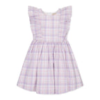 Linen Flutter Sleeve Pinafore Dress