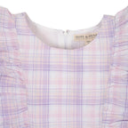Linen Flutter Sleeve Pinafore Dress