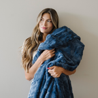 Patterned Faux Fur Throw Blanket
