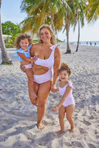 Girls Seashell Sunset Two Piece Swimsuit