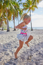 Girls Sunset Floral One Piece Swimsuit