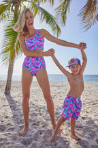 Stonebrier Edge Ribbed Asymmetrical Two-Piece Swimsuit