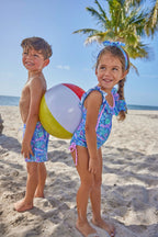 Bahamas Reef Ruffle One-Piece Swimsuit