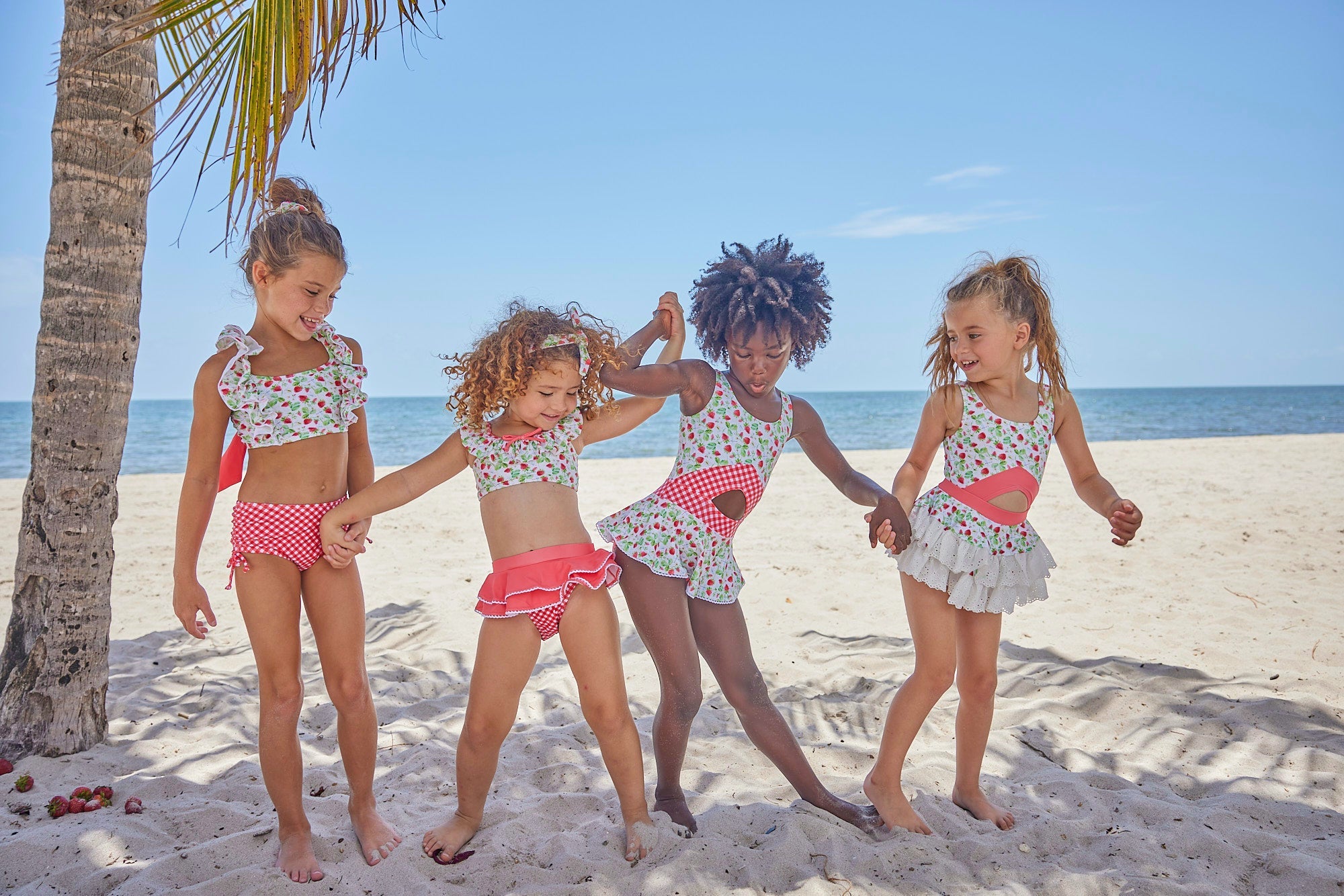 Girls Paradise Castle One Piece Swimsuit