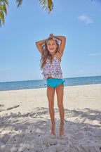 Bay Bliss Ruffle Tankini Two-Piece Swimsuit