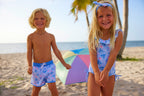 Girls Starfish Azure One Piece Swimsuit