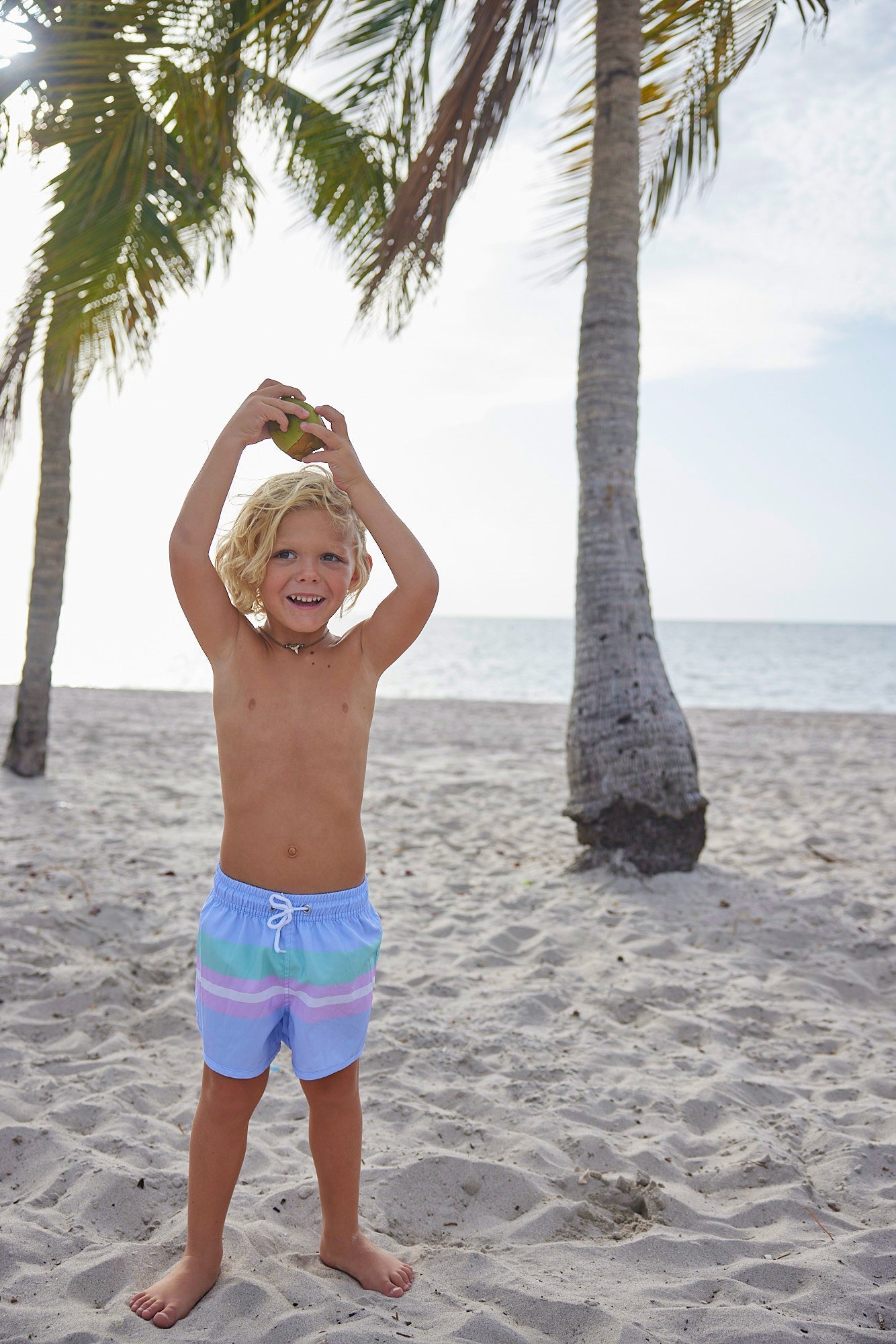Boys Blue Chill Swim Trunks