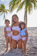 Girls Seashell Sunset Two Piece Swimsuit