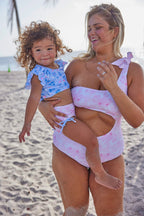 Girls Seashell Sunset Two Piece Swimsuit