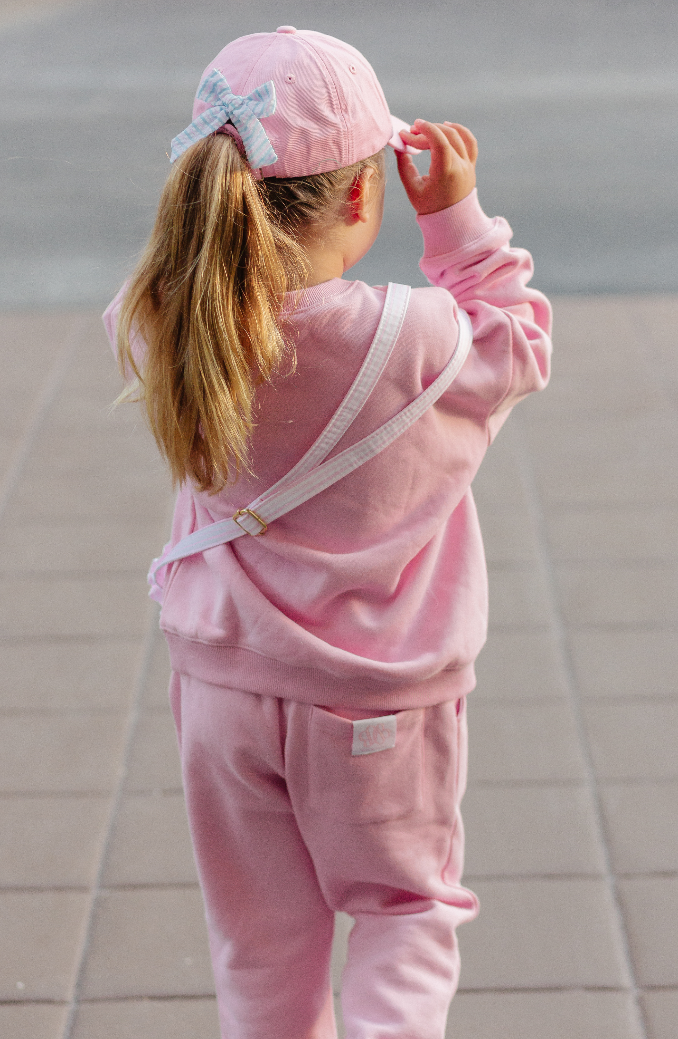 Rainbow Sparkle Bow Baseball Hat (Baby/Toddler, Youth, Junior)