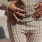 The Printed Sweatshirt - Sage Check