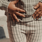 The Printed Legging - Sage Check