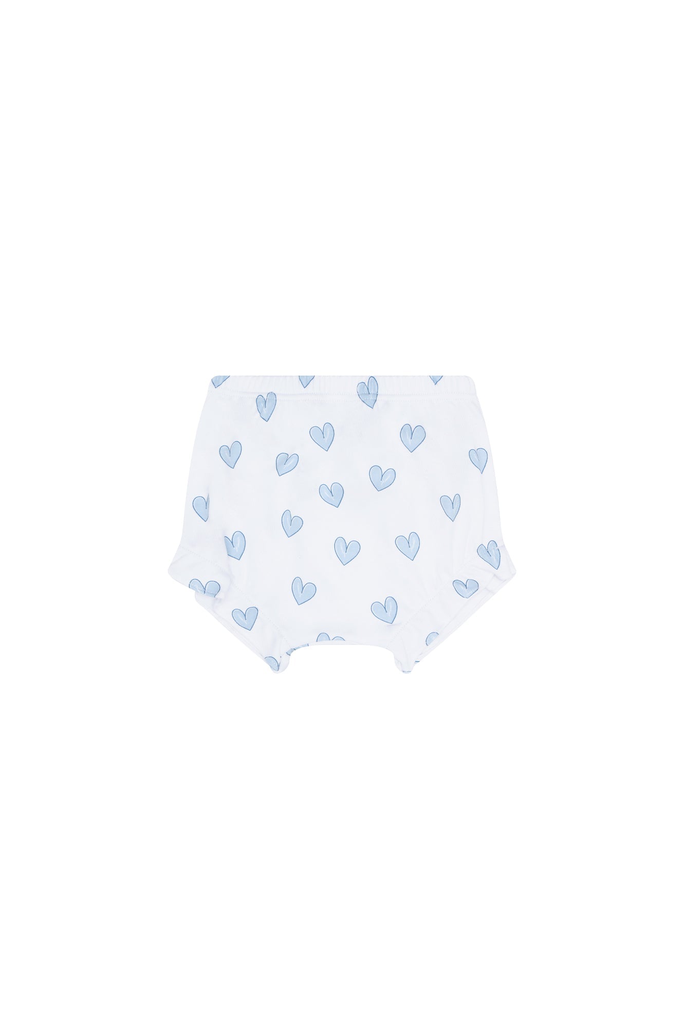 Baby Girl Blue Heart Print Onesie Set