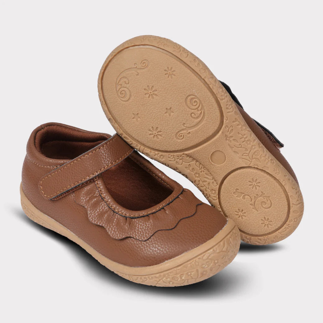 Amina Leather Girls Mary Jane Shoe