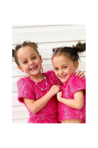 Girls Pink Sparkle Tinsel Set