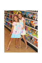 Girls Candyland Sequin Patch Tie-Dye Dress