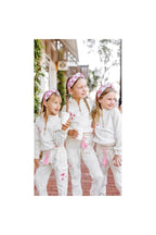 Girls Marble Dye Flower Jogger Set