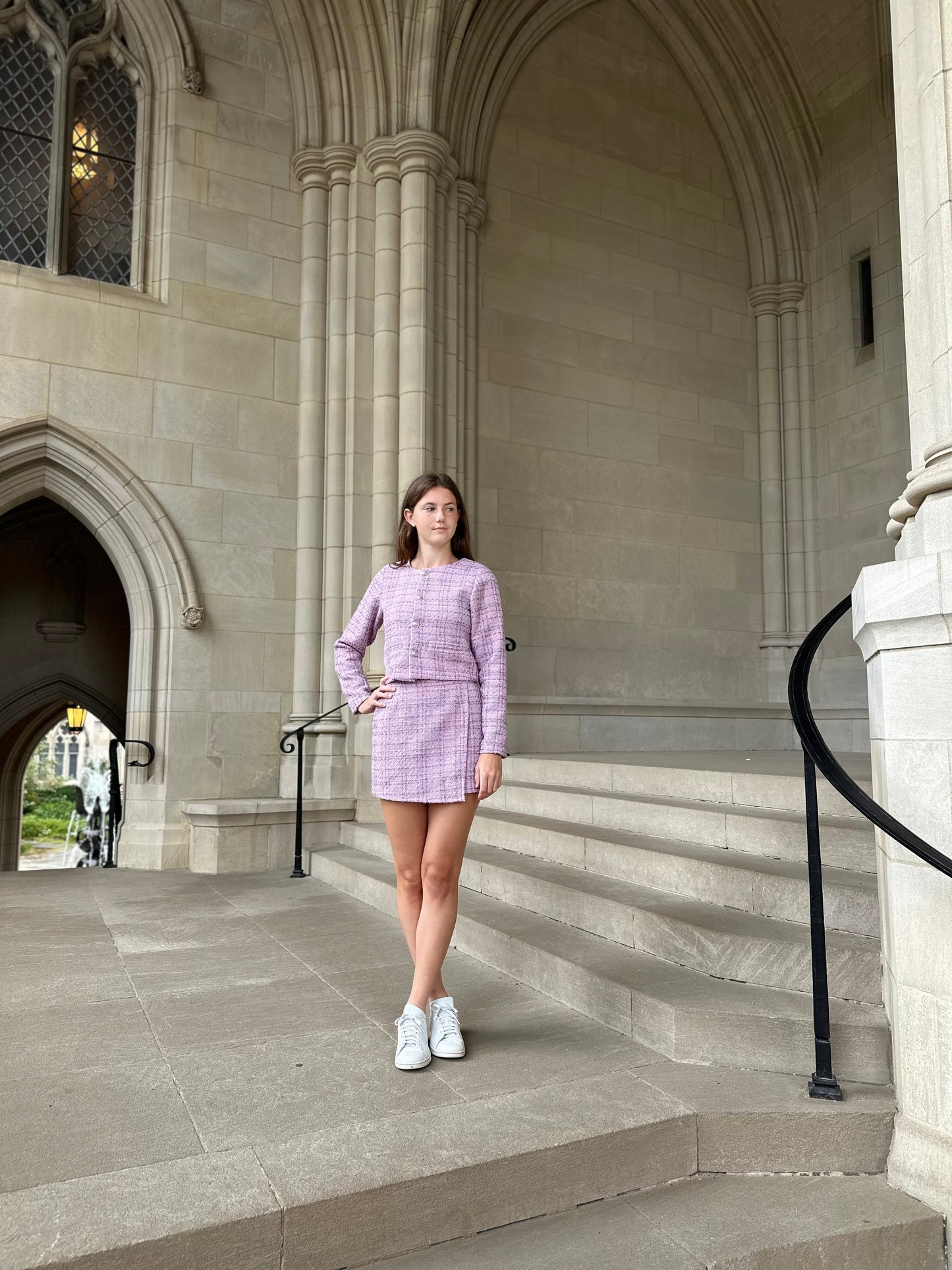 Lavender Tweed Jacket