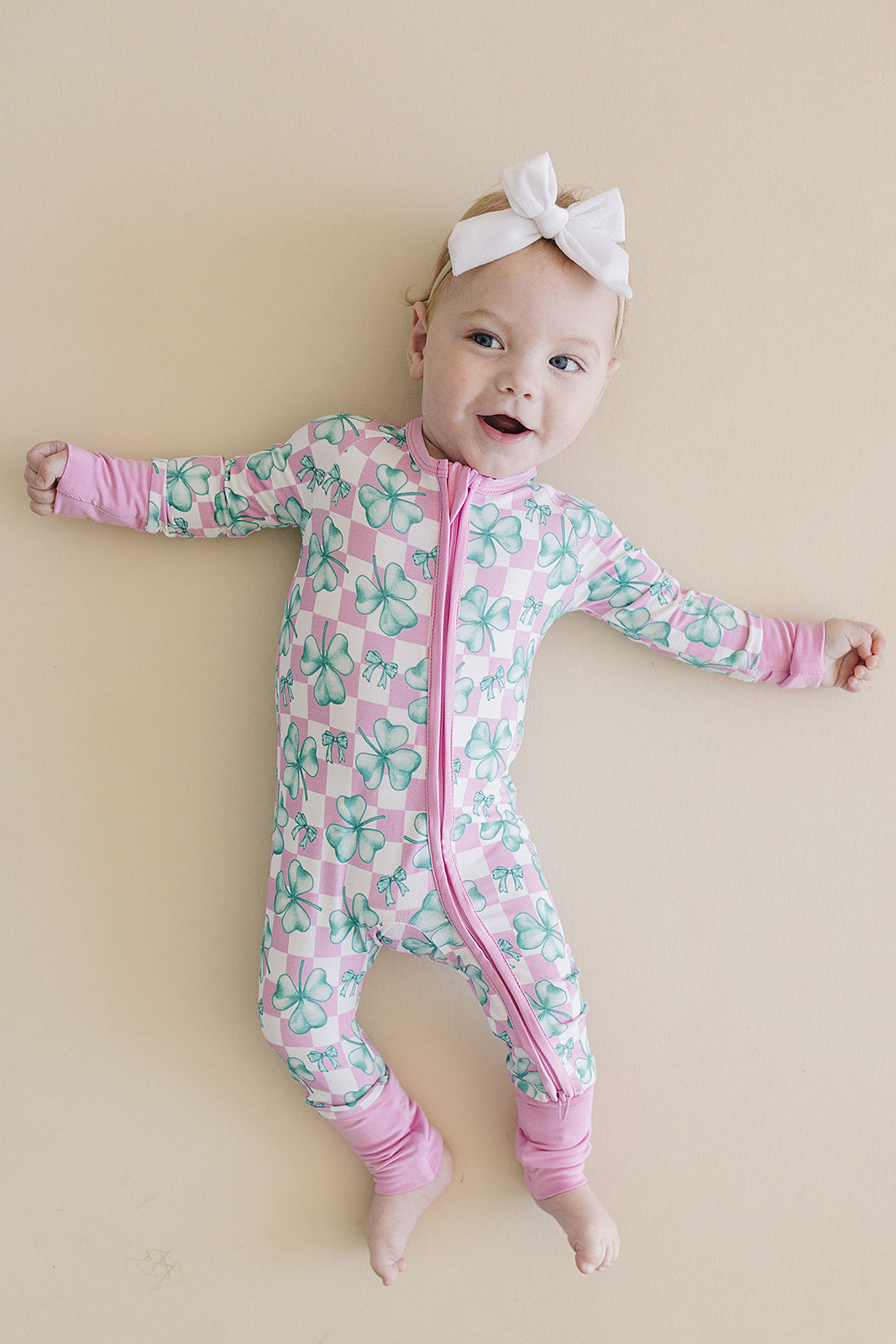 Bamboo Zip Romper | Shamrock & Bows