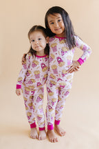 Girls Bamboo Two Piece Pajama Set | Fries Before Guys