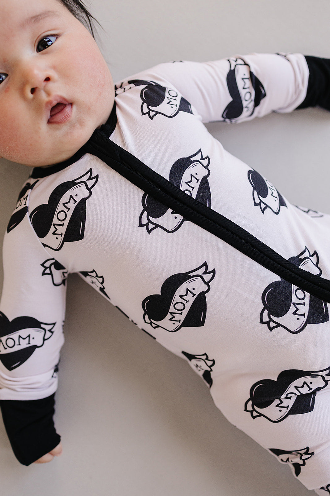 Bamboo Zip Romper | Mom Tattoo