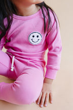 Smiley Bubble Gum Girls Lounge Set