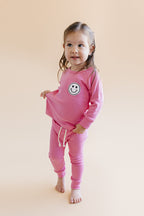 Smiley Bubble Gum Girls Lounge Set
