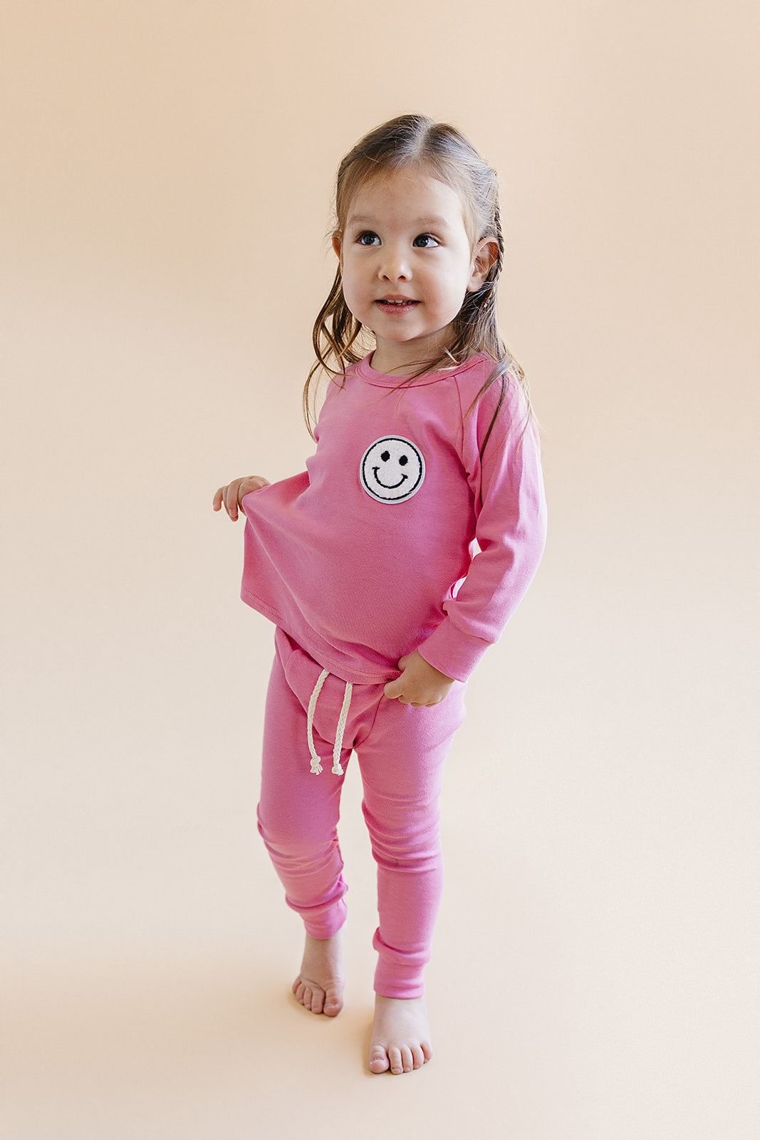 Smiley Bubble Gum Girls Lounge Set