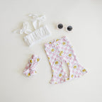 Girls Smiley Daisy Flare Set