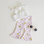 Girls Smiley Daisy Flare Set