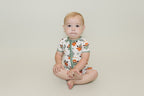 Baby Boy Smiley Cowboy Bamboo Shorty Romper