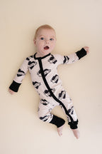 Baby Boy Love Mom Bamboo Zip Pajama Romper