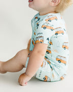 Bamboo Shorty Romper | Retro Beach