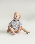 Electric Drippy Short Sleeve Bubble Romper