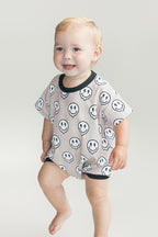 Electric Drippy Short Sleeve Bubble Romper