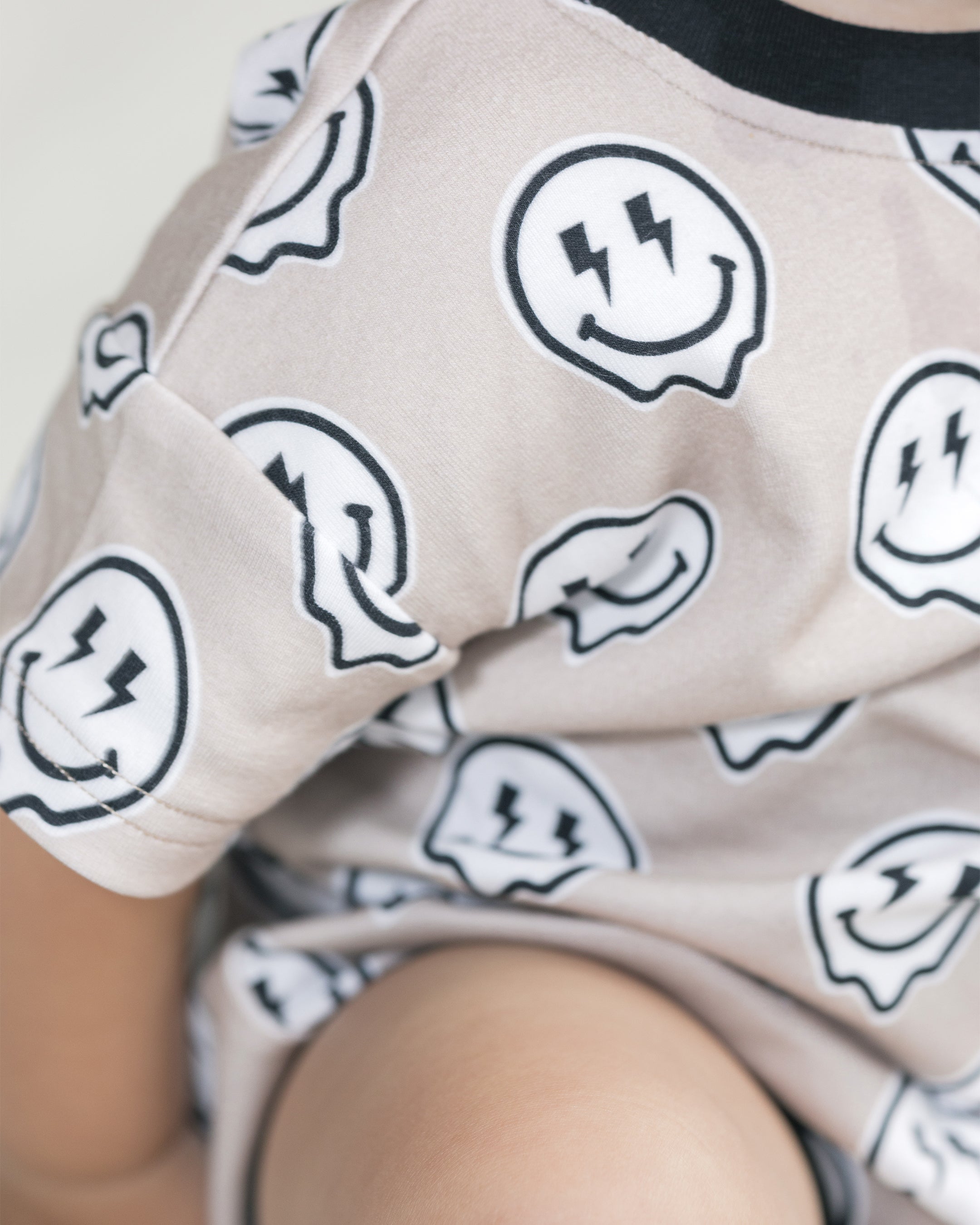 Electric Drippy Short Sleeve Bubble Romper