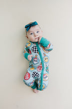 Baby Bamboo Zip Pajama Romper | Christmas Ornaments