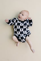 Bubble Romper | Charcoal Bolts