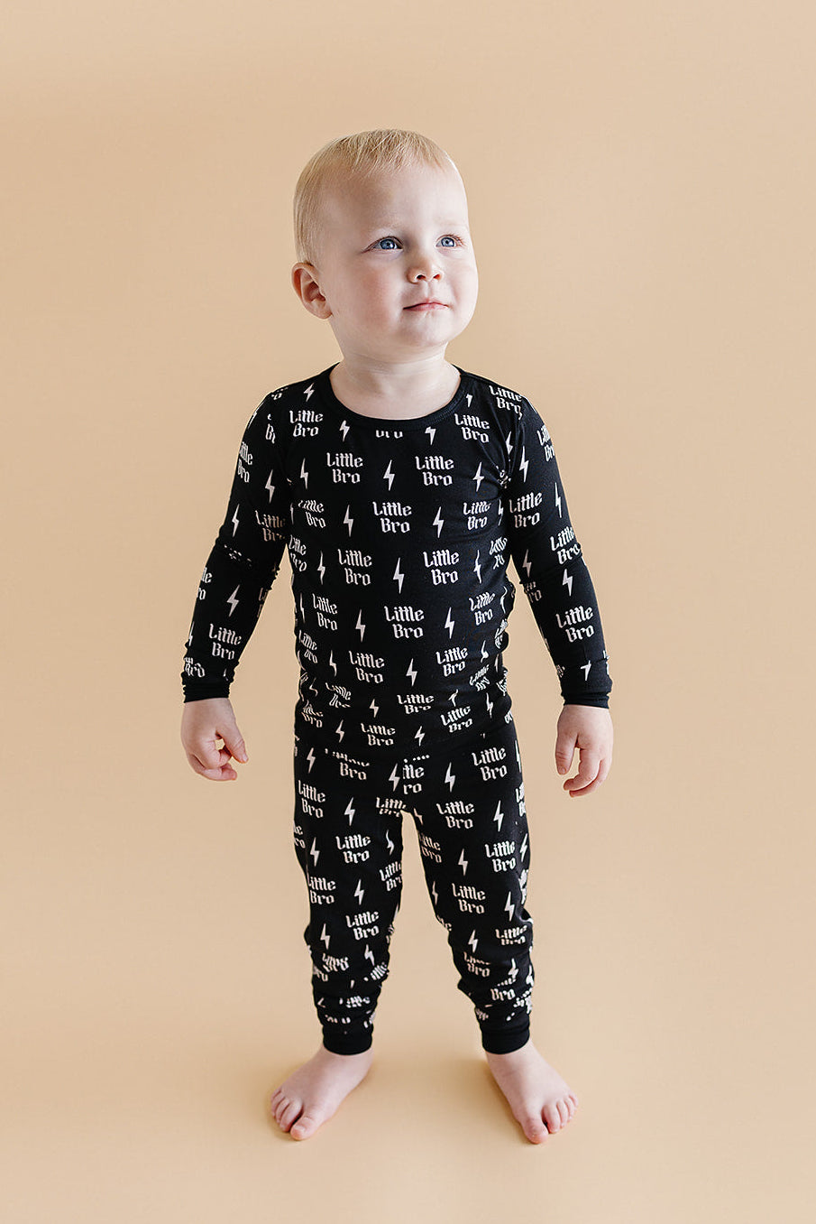 Boys Bamboo Two Piece Pajama Set | Little Bro