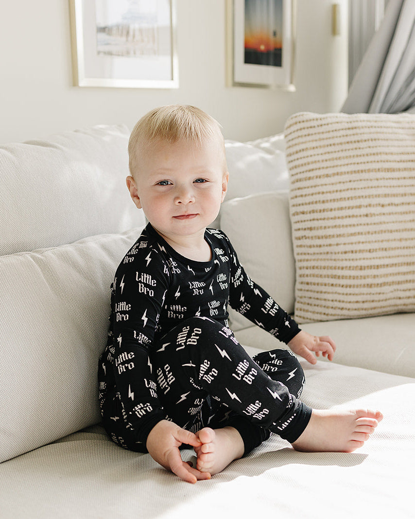 Boys Bamboo Two Piece Pajama Set | Little Bro