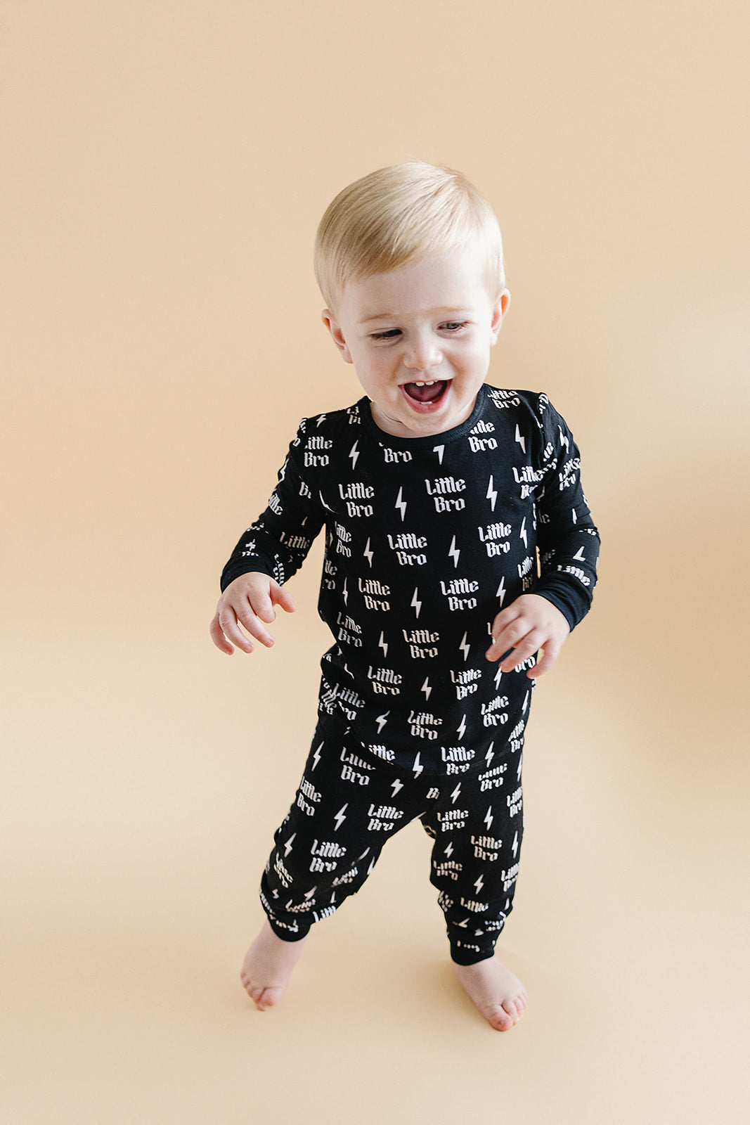 Boys Bamboo Two Piece Pajama Set | Little Bro