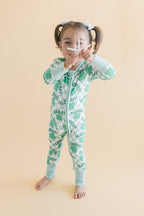 Baby Bamboo Zip Pajama Romper | Lucky Shamrock