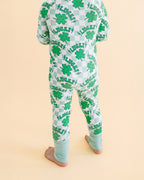 Baby Bamboo Zip Pajama Romper | Lucky Shamrock