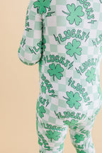 Baby Bamboo Zip Pajama Romper | Lucky Shamrock