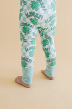 Baby Bamboo Zip Pajama Romper | Lucky Shamrock