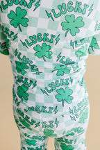 Bamboo Two Piece Pajama Set | Lucky Shamrock