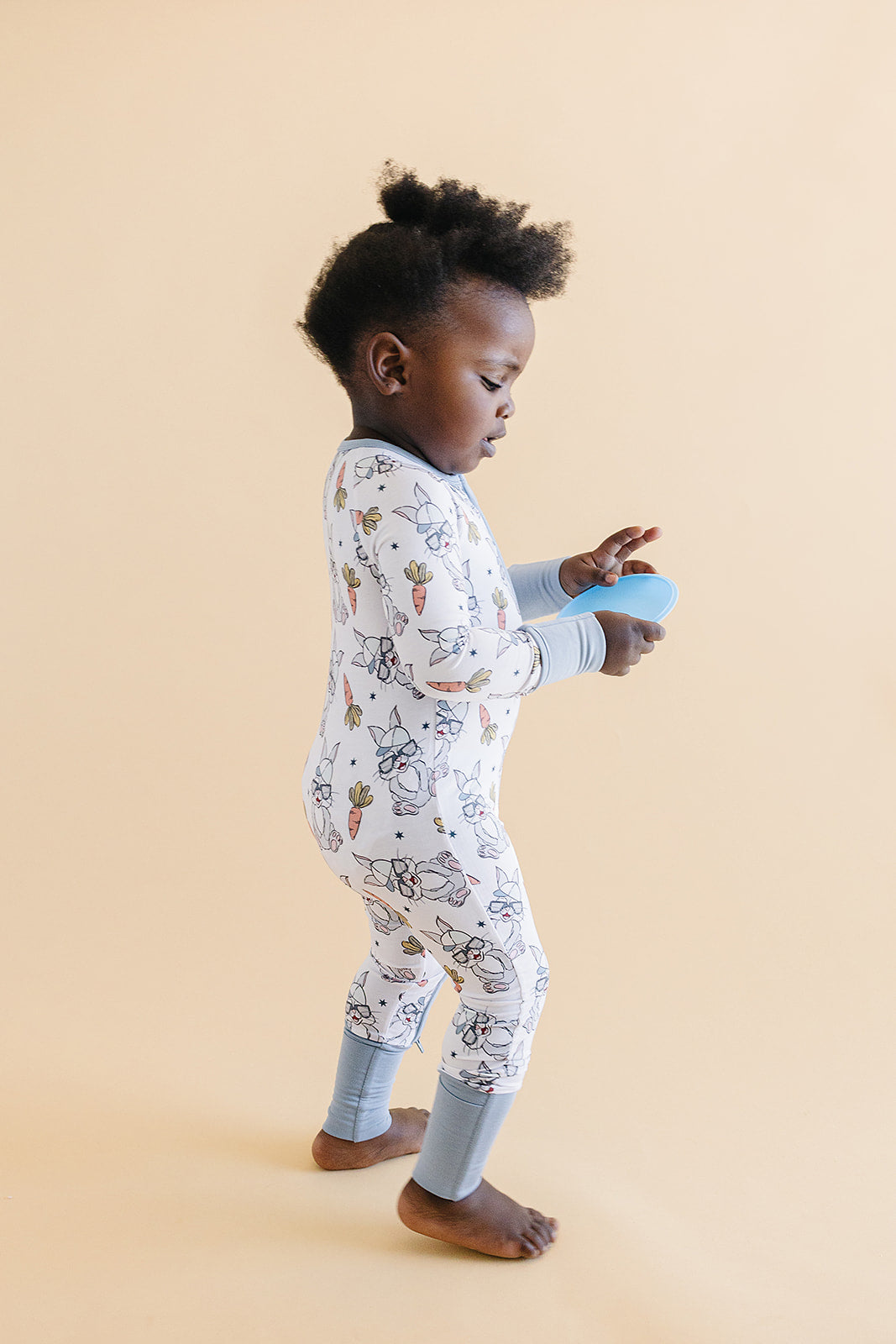 Baby Bamboo Zip Romper | Rad Bunny